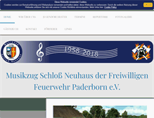 Tablet Screenshot of feuerwehrmusikzug.com